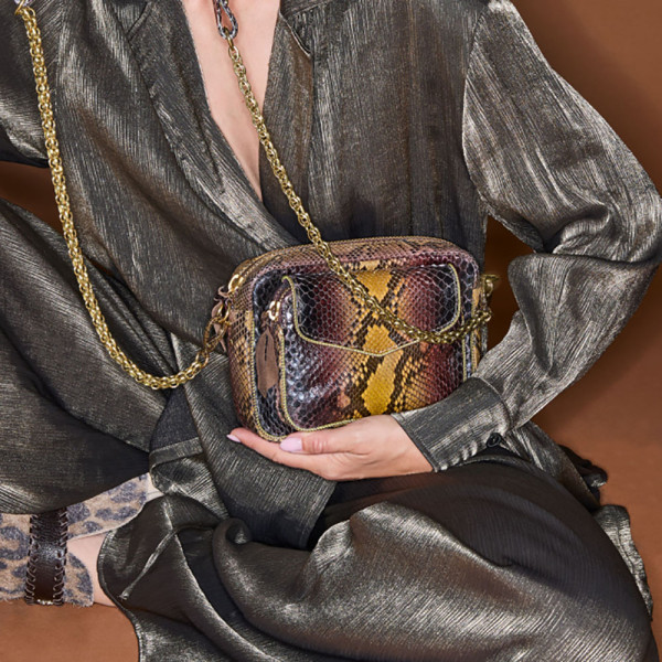 Tiger Eye Stone Python Charly Bag Tiger Eye Stone Python Charly Bag