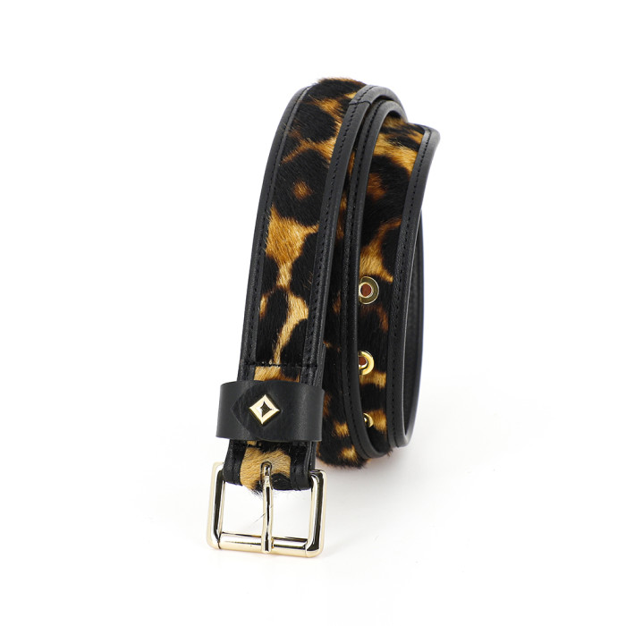 Ceinture La Turenne Leopard Gansee - 85 cm