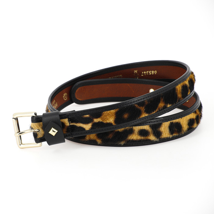 Ceinture La Turenne Leopard Gansee - 85 cm