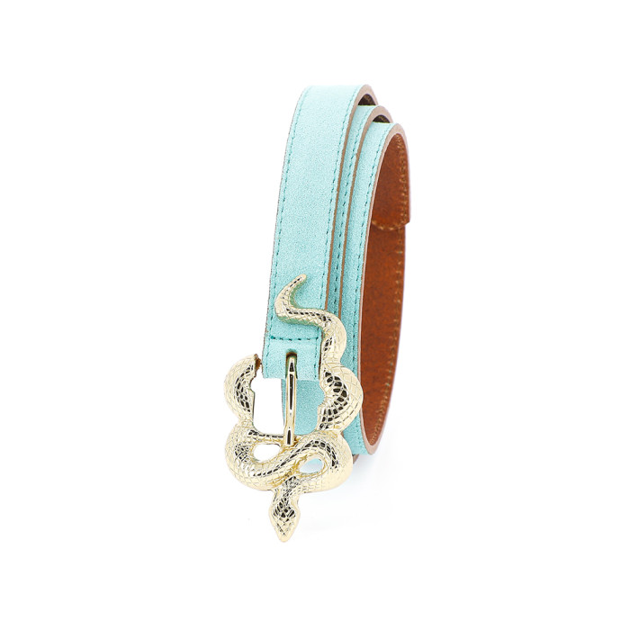 Ceinture La Barbier Velours Mint - 85 cm