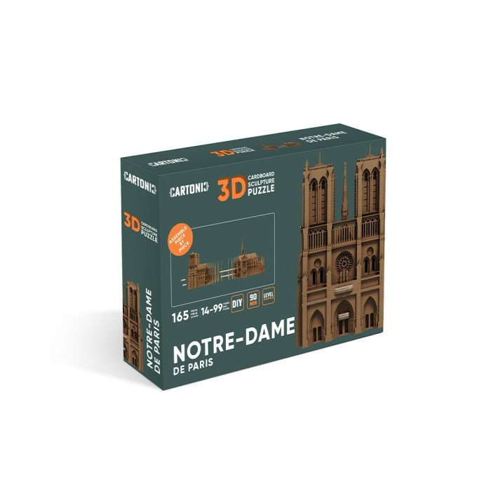 Puzzle 3D Notre-Dame de Paris - 165 pièces - Cartonic Puzzle 3D Notre-Dame de Paris - 165 pièces - Cartonic