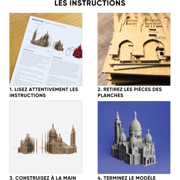 Puzzle 3D Basilique du Sacré-Coeur - 146 pièces - Cartonic Puzzle 3D Basilique du Sacré-Coeur - 146 pièces - Cartonic