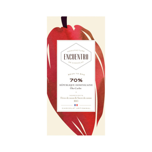 Chocolat noir République Dominicaine 70% 75g Chocolat noir République Dominicaine 70% 75g