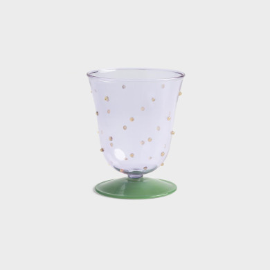 Water glass dot purple