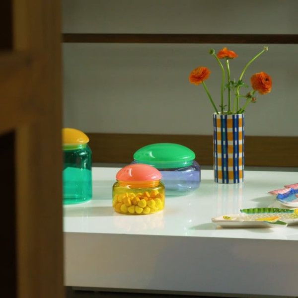 Jar puffy lilac Jar puffy lilac