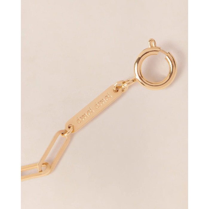 Bracelet maillons XL doré à l'or fin 24 carats - 18cm