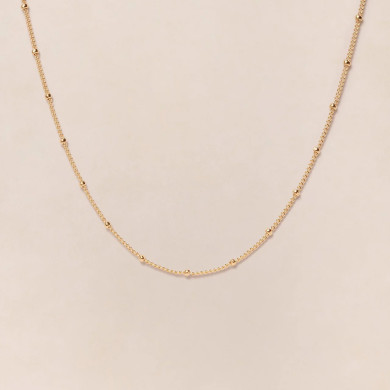 Collier chaîne boules - 50cm