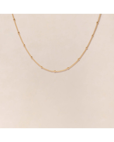 Le collier chaîne boules - 40cm Le collier chaîne boules - 40cm