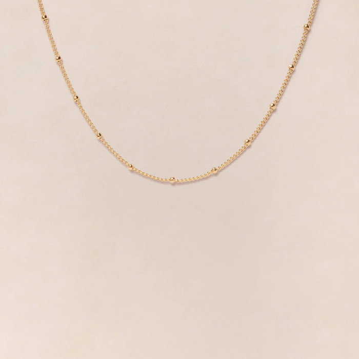 Le collier chaîne boules - 40cm