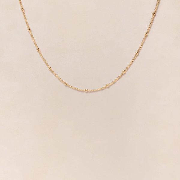 Le collier chaîne boules - 40cm Le collier chaîne boules - 40cm