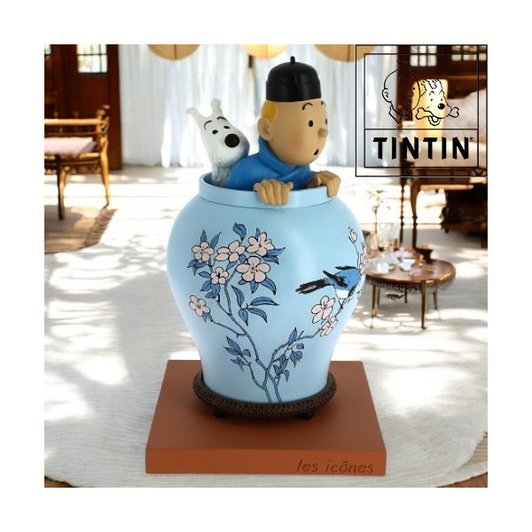 Tintin - Potiche Lotus bleu Tintin - Potiche Lotus bleu