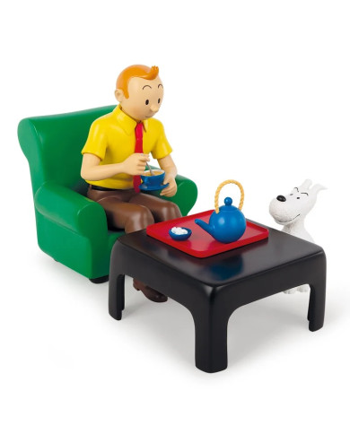 Tintin - Prenant le thé