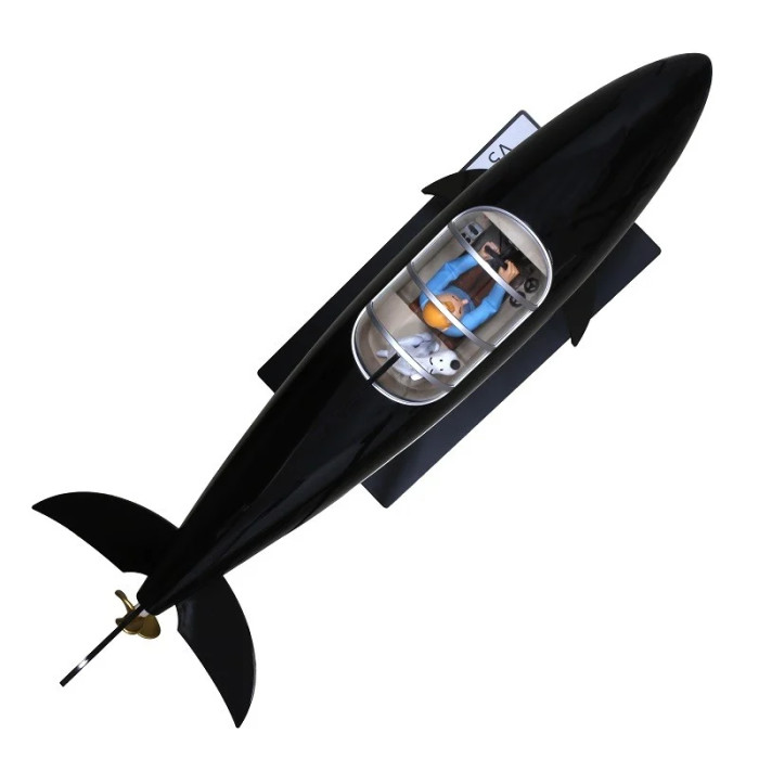 Tintin - Sous marin requin 77cm