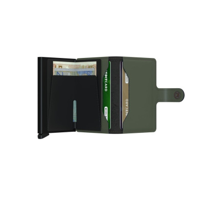 Miniwallet Matte Green Black Miniwallet Matte Green Black