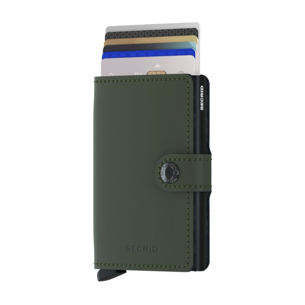 Miniwallet Matte Green Black Miniwallet Matte Green Black