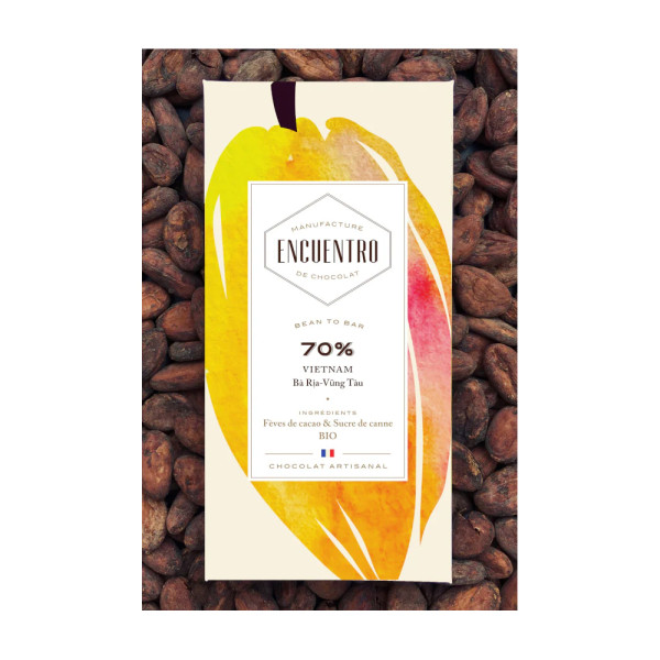 Chocolat noir 70% Vietnam 75g Chocolat noir 70% Vietnam 75g