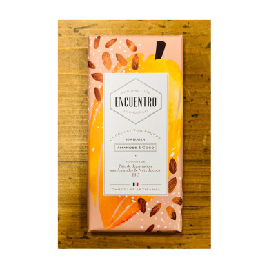 Tablette fourrée amande coco 100g