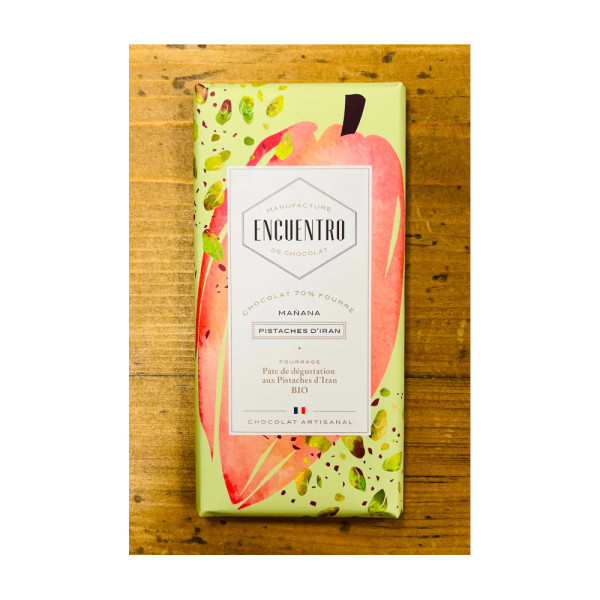 Tablette fourrée pistache 100g