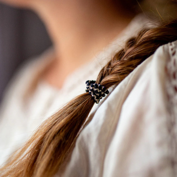 Set de 9 élastiques épais noirs Set de 9 élastiques épais noirs