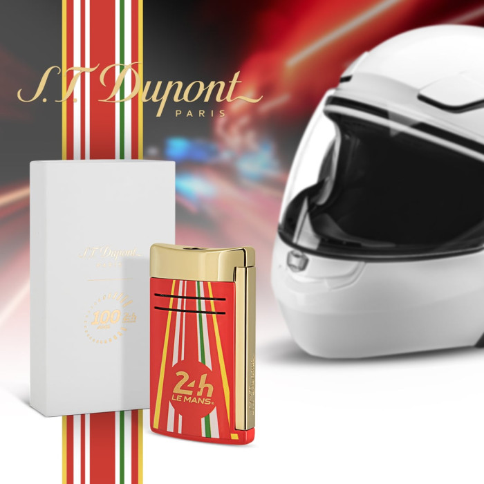 Briquet Maxi Jet Le Mans Rouge Doré - S.T. Dupont