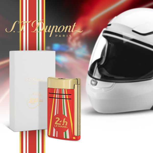 Briquet Maxi Jet Le Mans Rouge Doré - S.T. Dupont Briquet Maxi Jet Le Mans Rouge Doré - S.T. Dupont