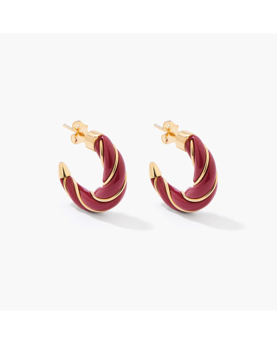 Boucles d'oreilles Diana bordeaux Boucles d'oreilles Diana bordeaux