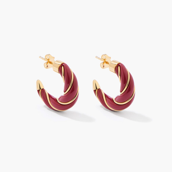 Boucles d'oreilles Diana bordeaux Boucles d'oreilles Diana bordeaux