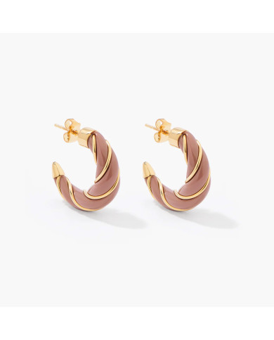 Boucles d'oreilles Diana cappuccino Boucles d'oreilles Diana cappuccino