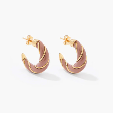 Boucles d'oreilles Diana cappuccino Boucles d'oreilles Diana cappuccino