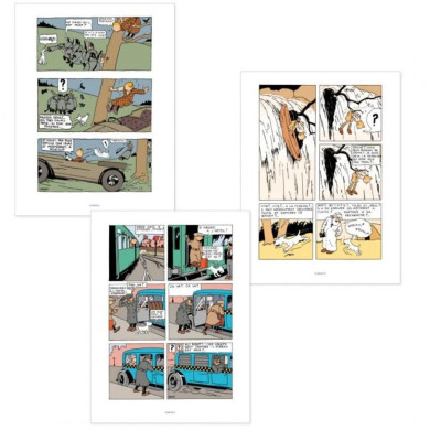 Coffret 3 volumes "Les colorisés" : Tintin en Amérique - Tintin au Congo - Tintin au pays des Soviets Coffret 3 volumes "Les colorisés" : Tintin en Amérique - Tintin au Congo - Tintin au pays des Soviets