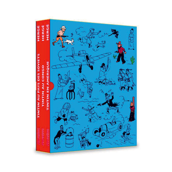 Coffret 3 volumes "Les colorisés" : Tintin en Amérique - Tintin au Congo - Tintin au pays des Soviets Coffret 3 volumes "Les colorisés" : Tintin en Amérique - Tintin au Congo - Tintin au pays des Soviets