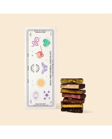 Boîte de 7 chocolats chakras Boîte de 7 chocolats chakras