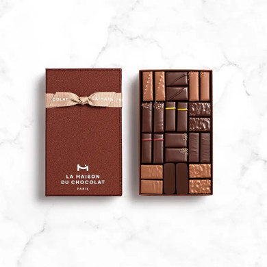 Coffret 24 Chocolats Assortis Noir et Lait 168g