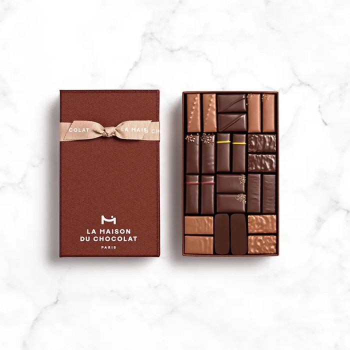 Coffret 24 Chocolats Assortis Noir et Lait 168g