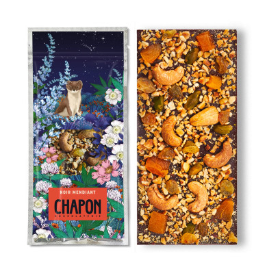 Chocolat noir mendiants 85g