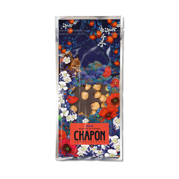 Chocolat noir noisettes entières du Piémont 100g Chocolat noir noisettes entières du Piémont 100g