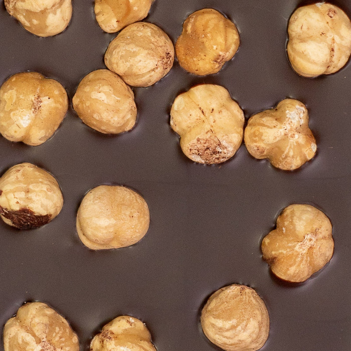 Chocolat noir 75% noisettes entières du Piémont 100g