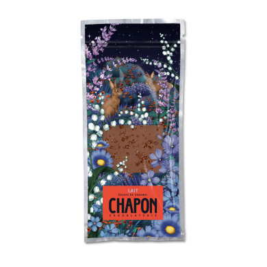 Chocolat lait éclats caramel 75g