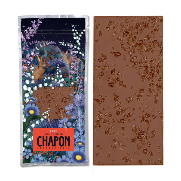 Chocolat lait éclats caramel 75g Chocolat lait éclats caramel 75g