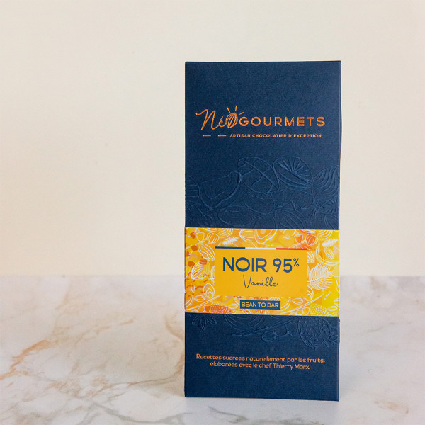 Chocolat noir 95% vanille 70g Chocolat noir 95% vanille 70g