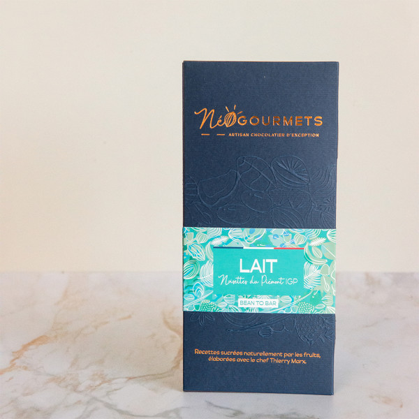 Chocolat lait noisettes du Piémont 70g Chocolat lait noisettes du Piémont 70g