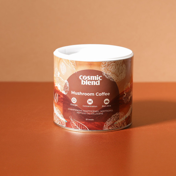Mushroom coffee : le café enrichi aux adaptogènes & collagène 200g Mushroom coffee : le café enrichi aux adaptogènes & collagène 200g