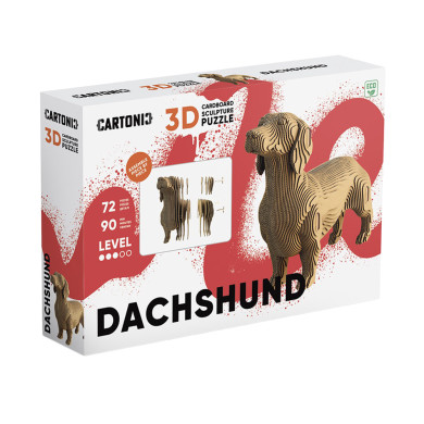 Puzzle 3D Teckel - 72 pièces