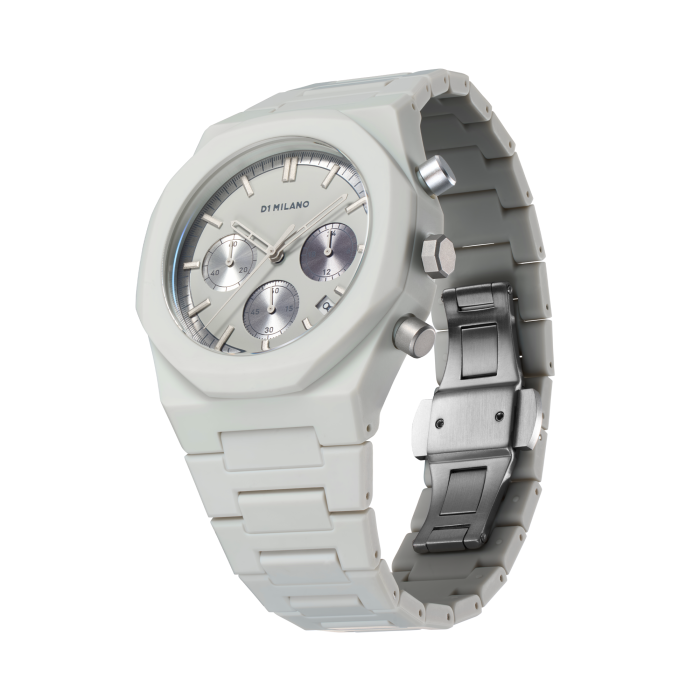 Fossil Grey Polychrono 40.5mm