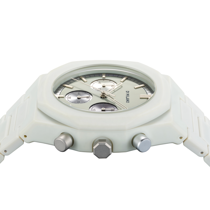 Fossil Grey Polychrono 40.5mm