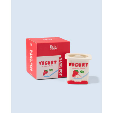 Vase/ Pot Yoghurt Strawberry - Fluid Market