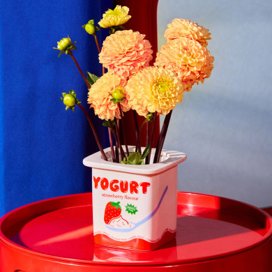 Vase/ Pot Yoghurt Strawberry - Fluid Market