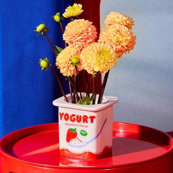 Vase/ Pot Yoghurt Strawberry - Fluid Market Vase/ Pot Yoghurt Strawberry - Fluid Market