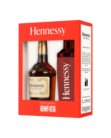 Cognac Hennessy VS Coffret Henny-Rita avec shaker – 75cl