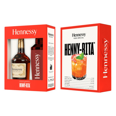 Cognac Hennessy VS Coffret Henny-Rita avec shaker – 70cl